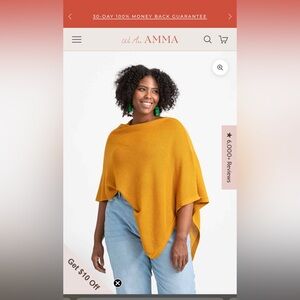 Honey Cocoon Poncho